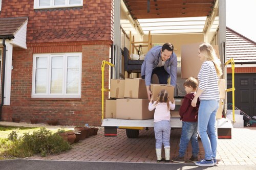 Flat move support with boxes and furniture in Addiscombe