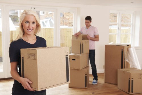 Removal team working on a home move in Addiscombe