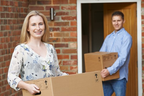 Removal van used for local moves in Addiscombe