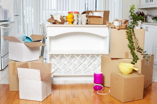 Packing and loading belongings for a house move in Addiscombe