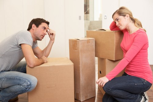 Removal van supporting a flat or house move in Addiscombe