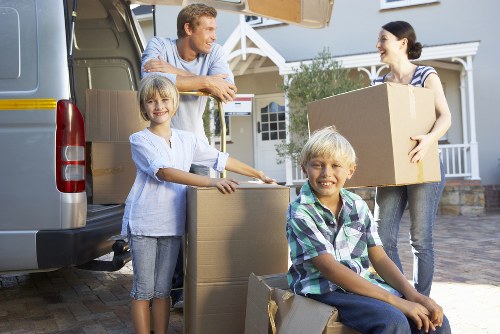 Professional moving van service handling a home relocation in Addiscombe
